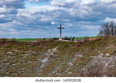 The Lochnagar Crater Near La Boisselle On The Somme Battlefields, France