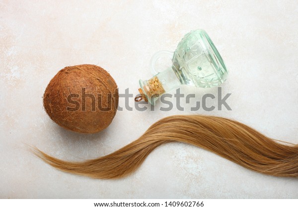 Lock Female Light Brown Hair Natural Stock Photo Edit Now 1409602766