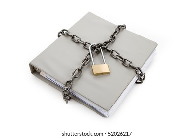 Lock File Folder Concept Confidential Document Stock Photo 52026217 ...