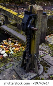 Lock Gate In The Chesterfield Canal