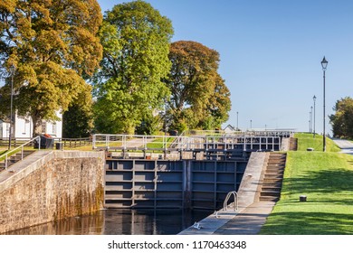 Lock Gates, Part Of Neptunes Staircase On The Caledonian Canal, Fort William, Highland, UK