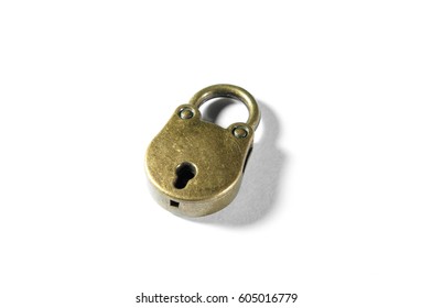 Lock isolated on white background.