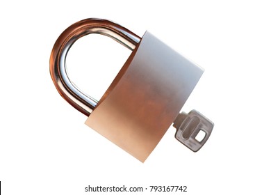 
Lock With Key Isolated