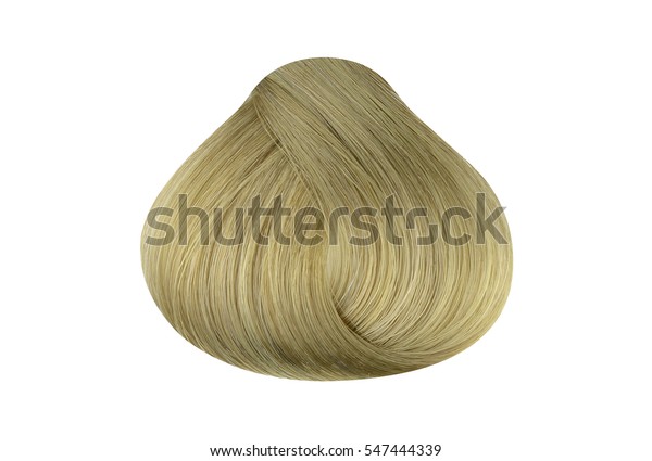 Lock Light Blonde Hair Color Sample Stock Photo Edit Now 547444339