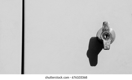 lock at locker- closeup