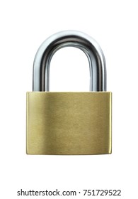 Lock on white background - Shutterstock ID 751729522