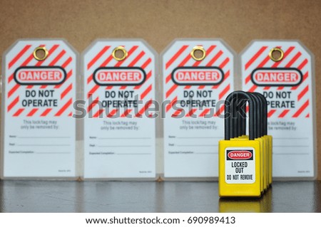 Lock out & Tag out , Lockout station,machine - specific lockout devices and lockout point