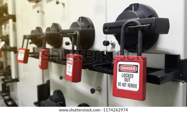 Lock out & Tag out ,\
Lockout station,machine - specific lockout devices and safety first\
point