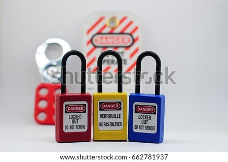 Lock out & Tag out,Lock out station , machine - specific lockout device and lockout point