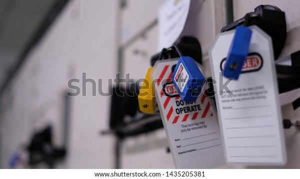 Lock Out Tag Out Lock Out Stock Photo 1435205381 | Shutterstock