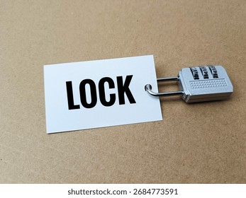 Lock with Padlock Concept Symbolizing Security and Protection, Cyber Safety Idea for Digital Data Privacy, Online Information Security and Confidential Access Control. 