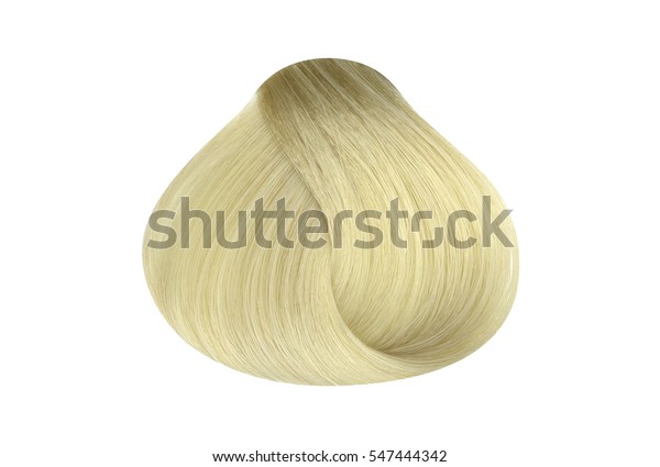 Lock Pearl Blonde Hair Color Sample Stock Photo Edit Now 547444342