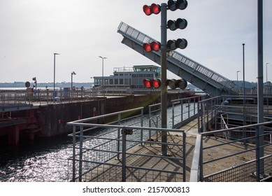 Lock At The Rance Tidal Power Plant