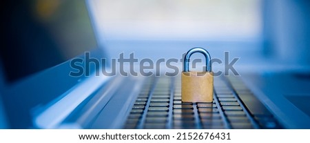 Lock as symbol for privacy and general data protection.