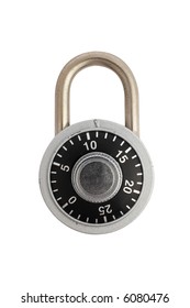 A locked combination padlock - Shutterstock ID 6080476