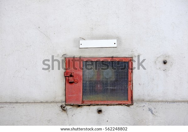 Locked Dry Riser Cabinet On Concrete Stock Photo Edit Now 562248802