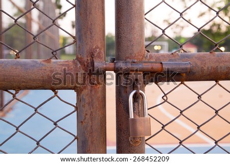 Locked fence