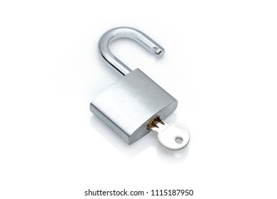 Locked Padlock On White Background Stock Photo 1115187950 | Shutterstock