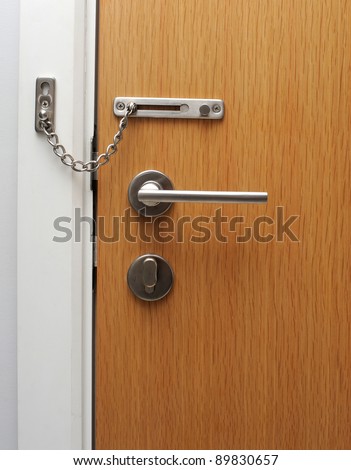 locked wooden door