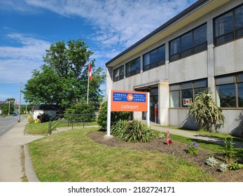 Lockeport NS, CAN, July 1, 2022 - The Front Of The Canada Post Building In Lockeport, NS.