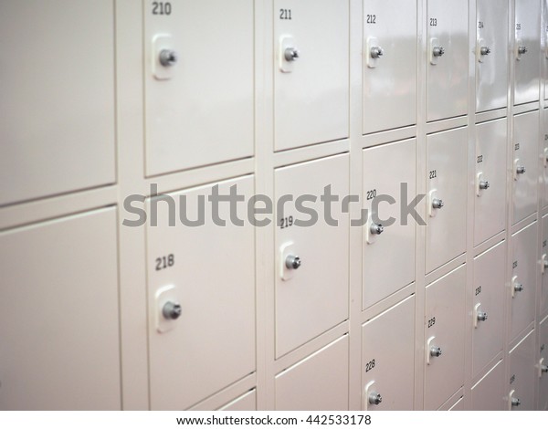 Lockers Cabinets Locker Room School Museum Stock Photo Edit Now