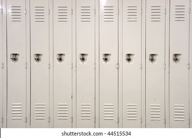 Lockers in a school