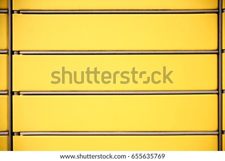 Lockers or stacked and lined up package boxes / Package boxes  