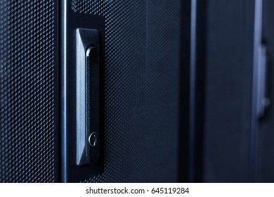 Locking button in the data center