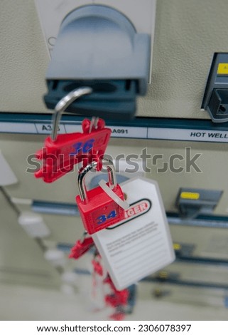 Lockout Tagout are used on the instrument panel while  maintenance jobs