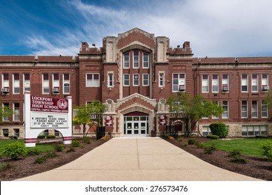 LOCKPORT, ILLINOIS - MAY 9: Lockport Township High School Central Campus On May 9, 2015 In Lockport, Illinois