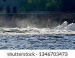  Locks in Appleton Wisconsin in spring                              