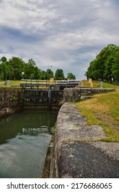 Locks Of The Göta Canal In Summer In Berg, Sweden