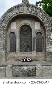 Loctudy; France - may 16 2021 : the war memorial near the Saint Tudy church