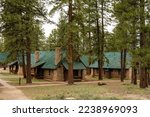 Lodge Cabins Along The Rim In Bryce Canyon National Park