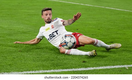 Lodz, POLAND – 31 08 2022: Polish Cup. LKS Lodz - Stal Mielec. Javi Moreno.