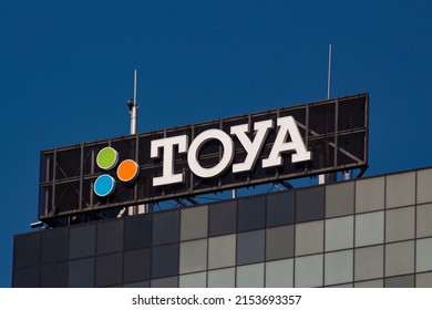 Lodz , Poland May 1 2022, Logo Of Toya. Toya Is Polish Cable TV Operator That Provides Access To Stationary And Mobile,  Digital Television, Internet And Telephony.