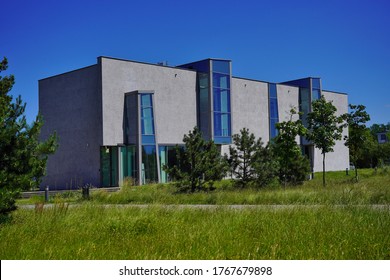 LODZ,POLAND,JULY2020:Survivors Park. Mark Edelman Dialogue Center In Lodz. To Commemorate Survivors And Righteous Among The Nations.