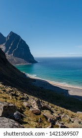 Lofoten Islands Beach At Norh Norway