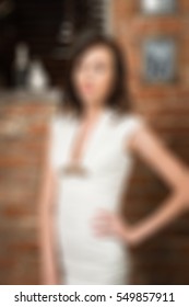 Loft bar theme creative abstract blur background with bokeh effect