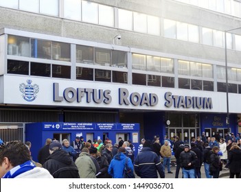 Loftus Road Stadium, West London, England, UK - January 2013. Loftus Road, Home Of Queens Park Rangers Football Club.