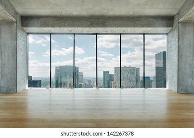 Lofty Apartment With Wooden Floor And Large Windows