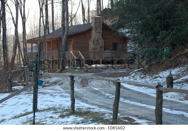 Log Cabin Blue Ridge Mountains Stock Photo Edit Now 1085602