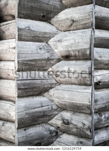 Log Cabin Notch Design Corner Notching Stock Photo Edit Now