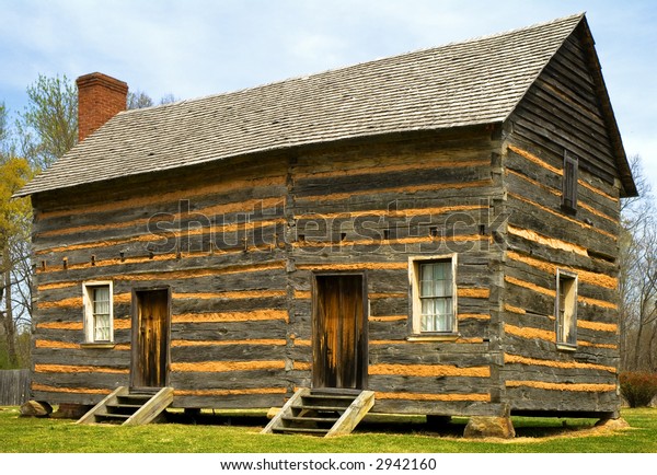 Log Cabin Recreation Birthplace Us President Stock Photo Edit Now