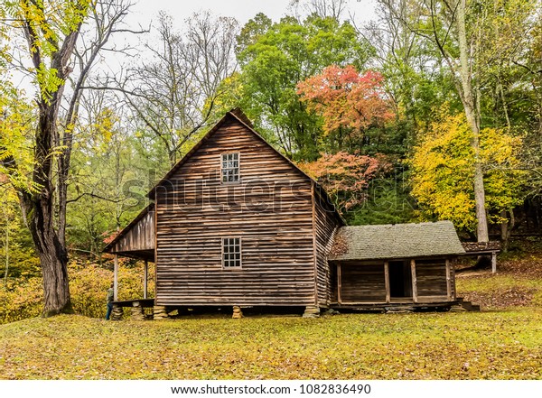 Log Cabin Smoky Mountains National Park Stock Photo Edit Now