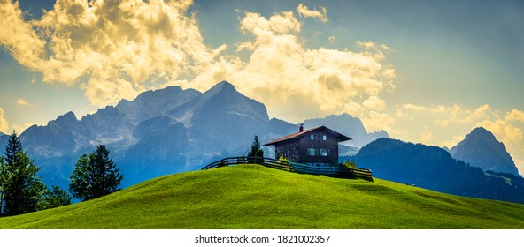 Log Cabin At The Wetterstein Mountains - Bavaria