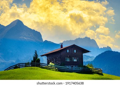 Log Cabin At The Wetterstein Mountains - Bavaria