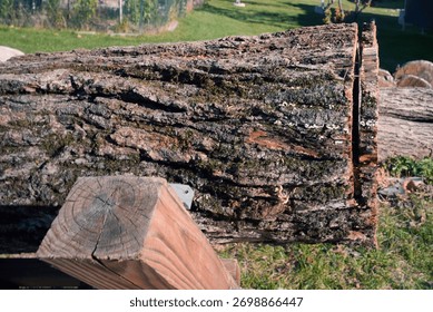 Log with a Cut In It