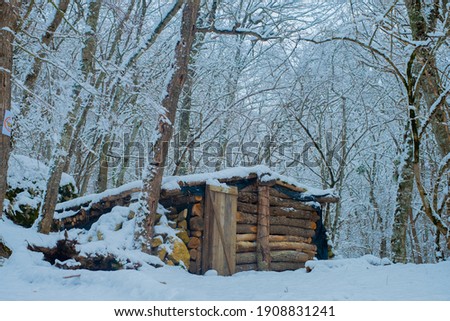 Log house in Sudak forests