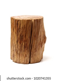 log isolated on a white background 